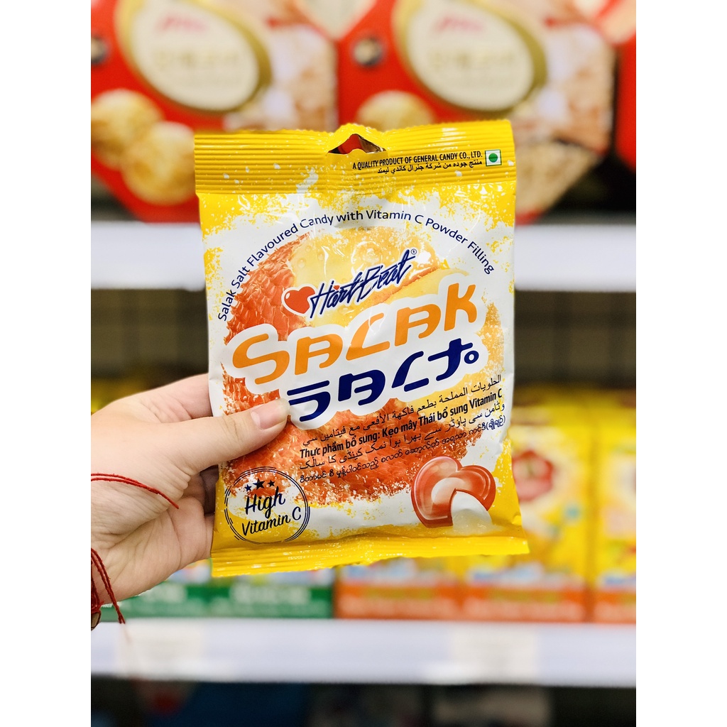 Kẹo Muối Bổ sung Vitamin C Trái Cây Đủ Vị Thái Lan 120g