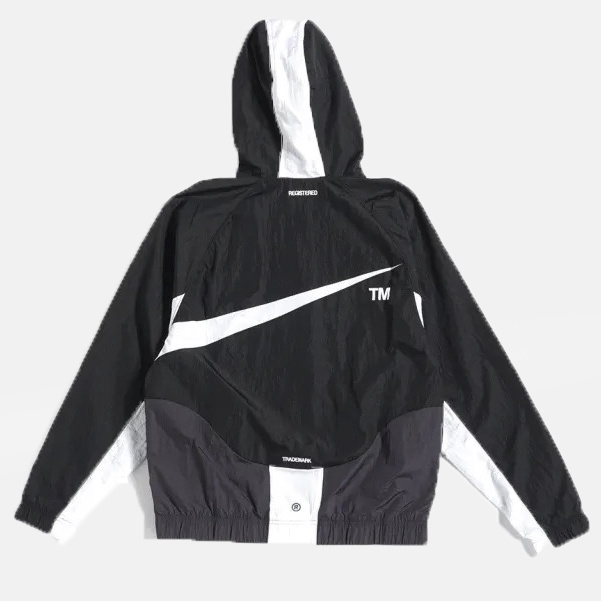 ÁO KHOÁC NIKE SWOOSH WOVEN HOODED LINED JACKET - BLACK