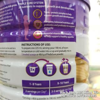 [Hỏa Tốc] Sữa Pediasure Úc 850g