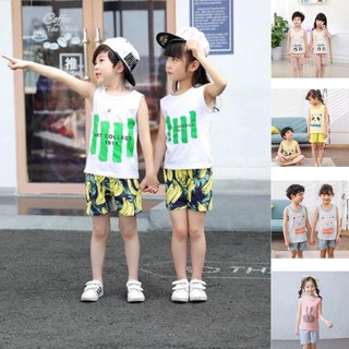 [GIÁ HỦY DIỆT] Bộ quần áo trẻ em bé trai/bé gái ba lỗ chất liệu cotton siêu mềm (mẫu-0012)