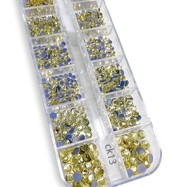 Khay Đá Nail Chân Keo Mix Size Chính Hãng Trang Trí Móng ANGELICA CK13