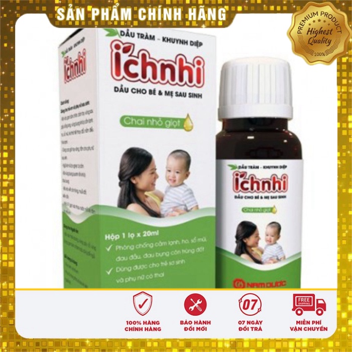 [Chính hãng] DẦU TRÀM - KHUYNH DIỆP ÍCH NHI - Chai 30ml - Dầu cho trẻ sơ sinh