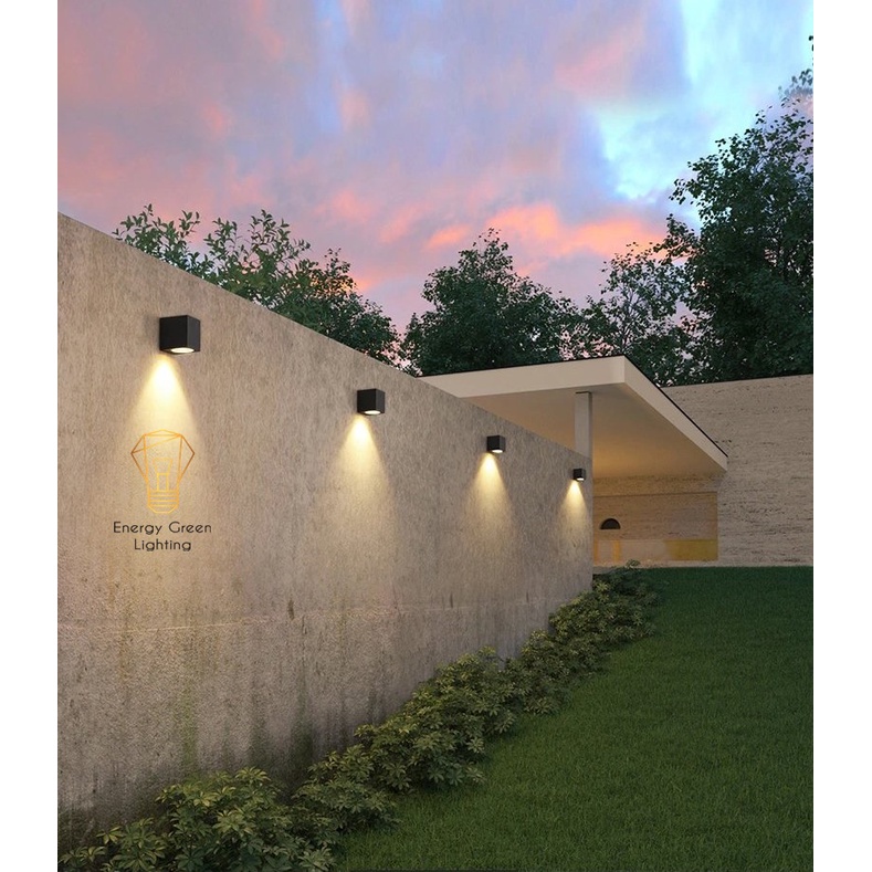 Đèn Gắn Tường Trang Trí Energy Green Lighting Decor Ngoài Trời ,Trong Nhà DT-1877 Tròn, DT-1840 Vuông - Led Siêu Sáng