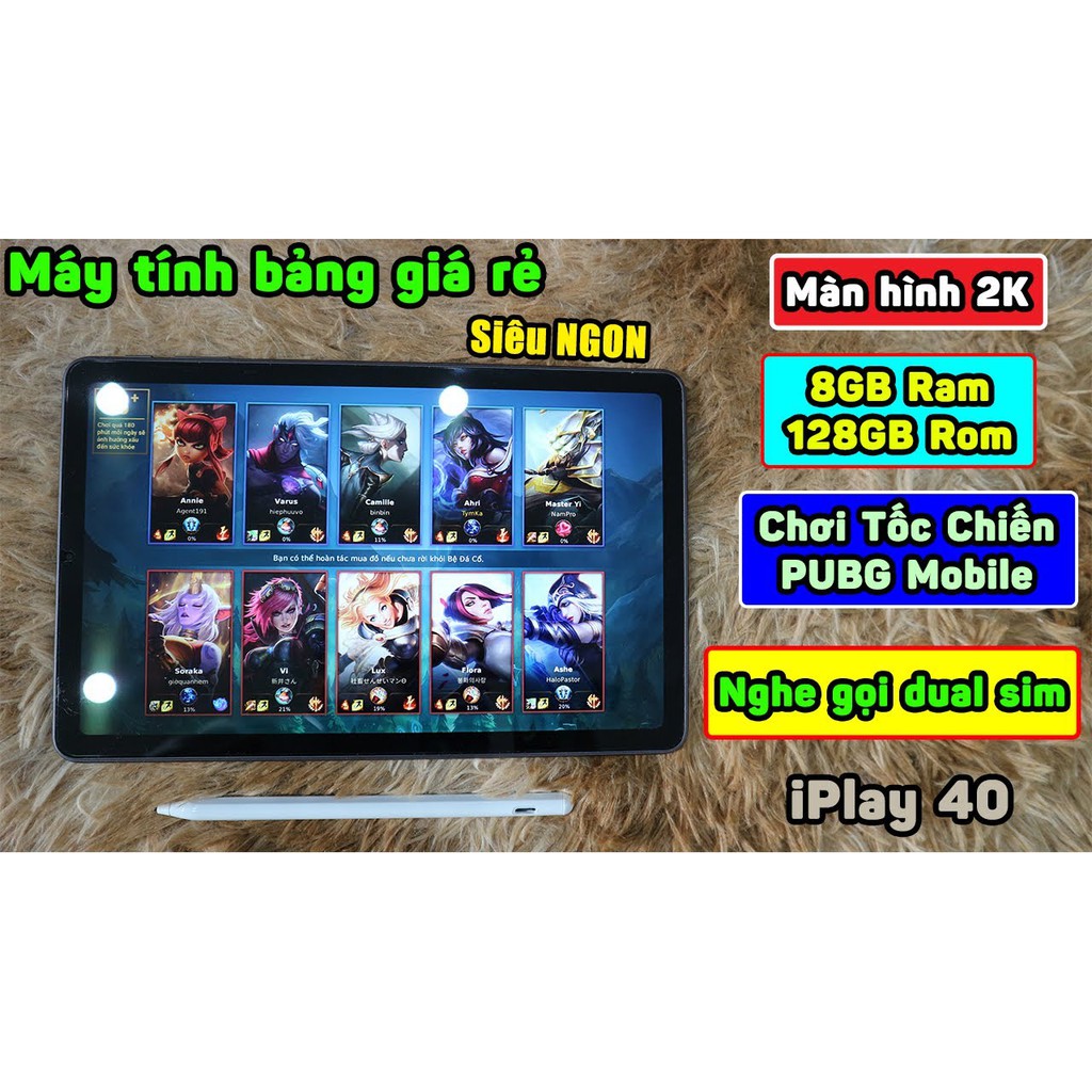 Máy tính bảng Alldocube iPlay 40/40H 10.4inch 2K RAM 8Gb ROM 128Gb 2 sim nghe gọi 4G - Bản Quốc Tế có tiếng Việt CH Play | BigBuy360 - bigbuy360.vn