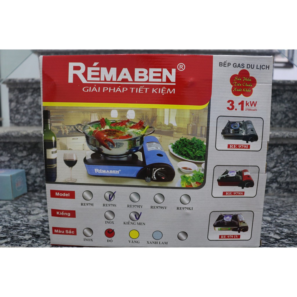 Bếp Ga Mini Du Lịch REMABEN Cao Cấp - An Toàn, Tiện Ích