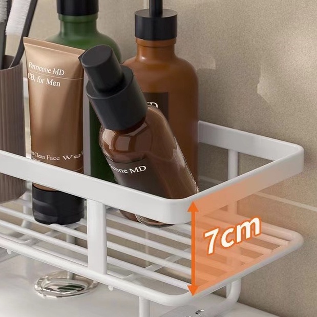 Giá đỡ Toilet phía trên giá toilet không đục lỗ trong phòng tắm Giá để đồ