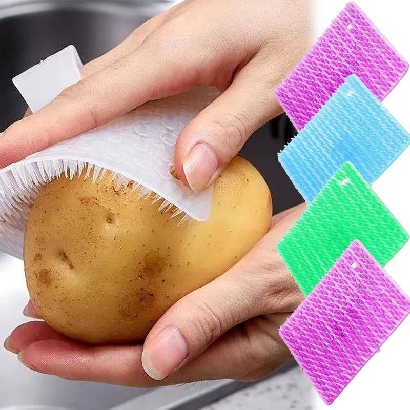 Bàn Chải Cọ Rửa Mềm Mại Khử Trùng Rau Củ Quả Đa Năng Tiện Dụng Cho Nhà Bếp