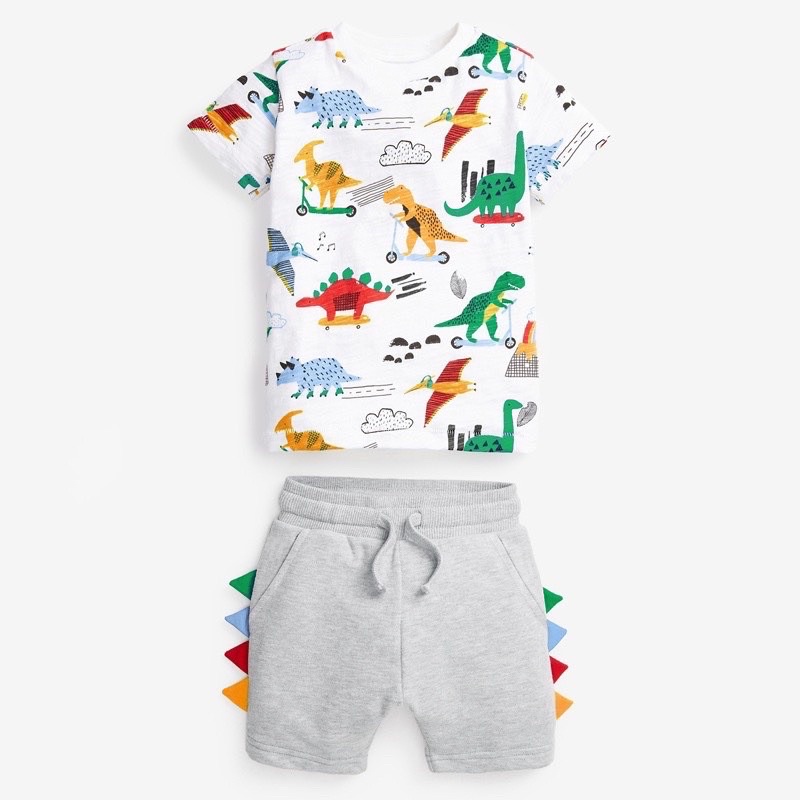 Bộ short khủng long Litte Maven bé trai-MS141