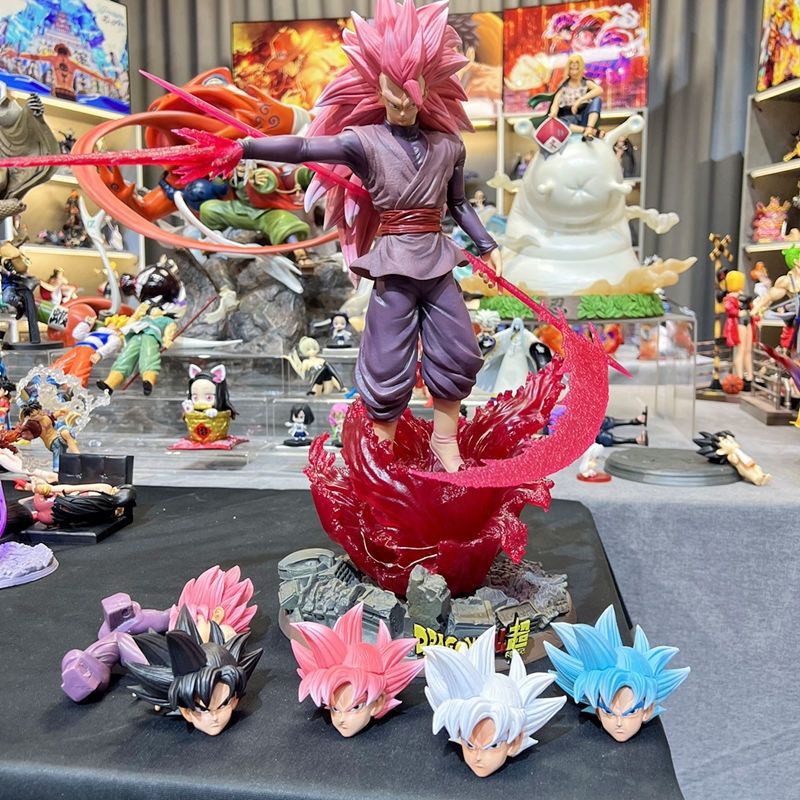 Mô hình black goku có 6 đầu thay thế hàng đẹp siêu nét