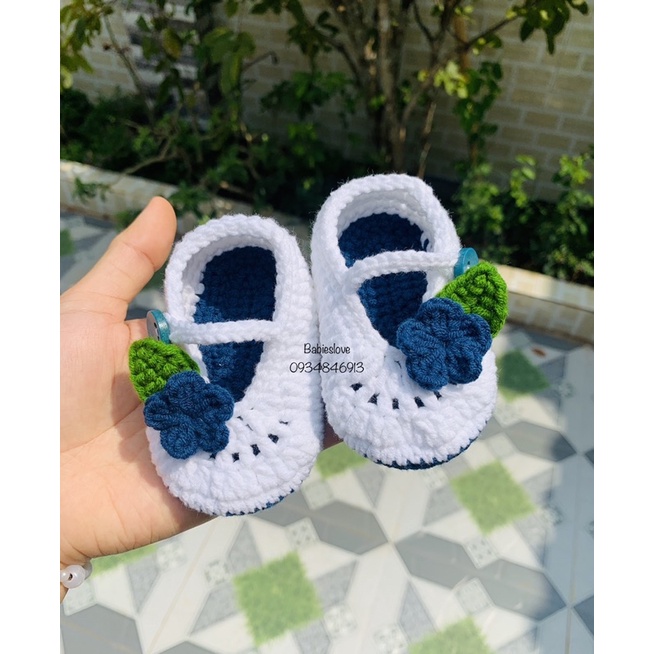 Giày len búp bê cho bé gái