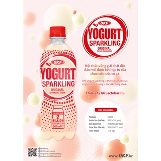 Yogurt Sparkling - Sữa chua có ga OKF 500ml