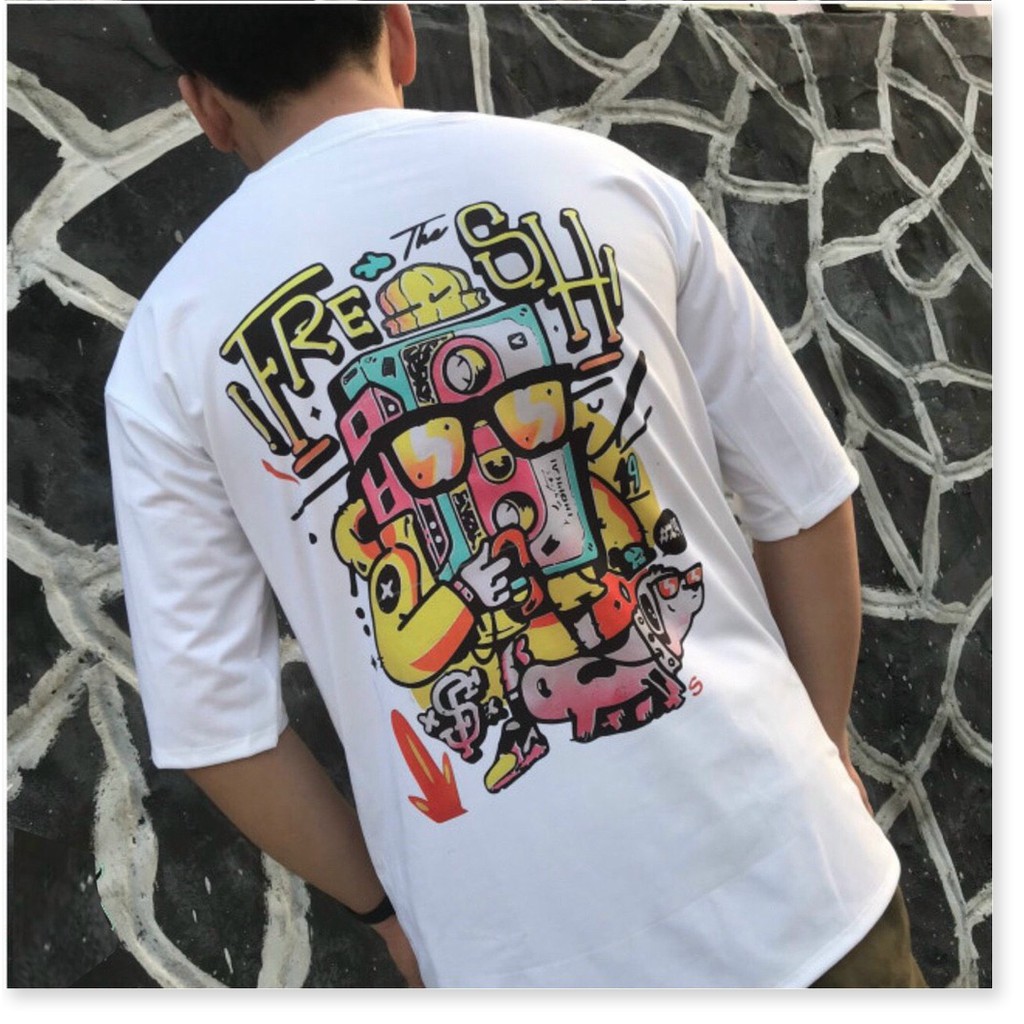 ÁO THUN COTTON NAM FORM RỘNG,THIẾT KẾ HỌA TIẾT NỀN ÁO SIÊU NGẦU KOKO MI STORE