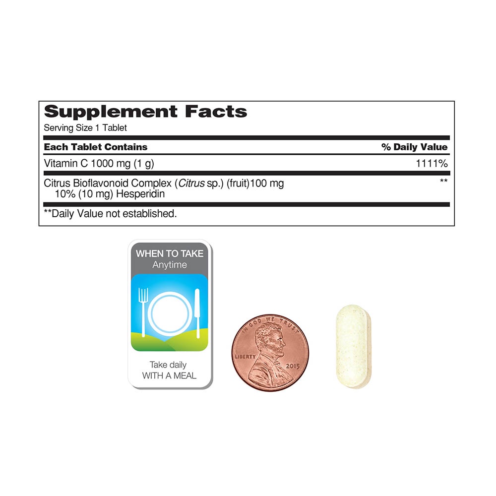 Vitamin C 1000mg Kirkland hộp 500 viên của Mỹ
