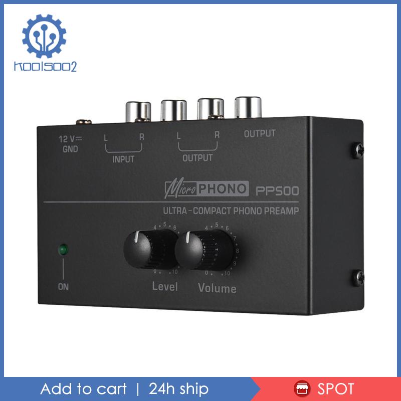 [Koolsoo2] Pp500 Phono Nút Xoay Điều Khiển Âm Thanh Nổi Điện Tử Mini