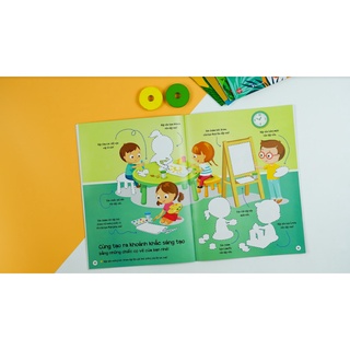 SÁCH - Combo Dán hình siêu đáng yêu 5T