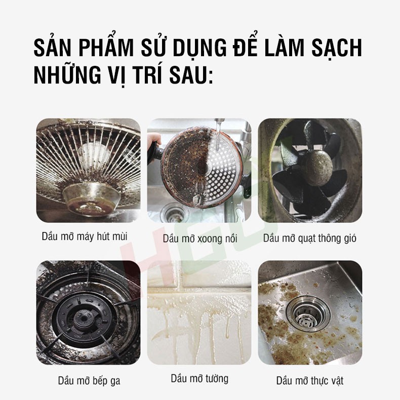 Combo Siêu tẩy cặn canxi nhà tắm HGO Plus + Siêu tẩy dầu mỡ bếp HGO chuyên dụng, tiết kiệm, hiệu quả