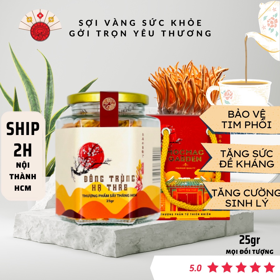 (25gr) Đông trùng hạ thảo khô sấy thăng hoa MMG