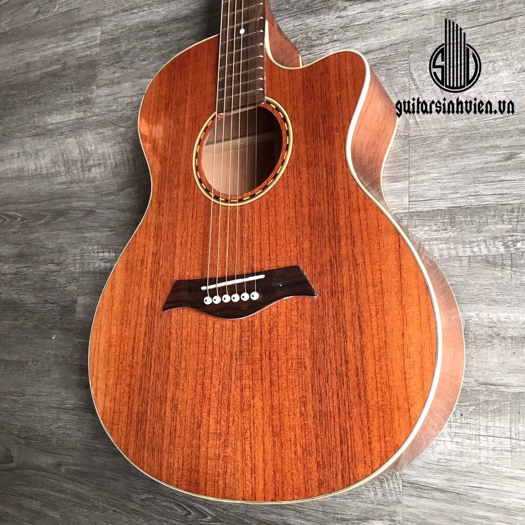 Guitar full gỗ hồng đào SVFA2 - Gỗ nguyên tấm có ty chơi lâu năm