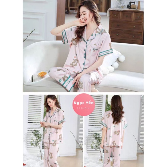 Đồ bộ pyjama ngắn tay Quảng Châu cao cấp loại 1 | BigBuy360 - bigbuy360.vn