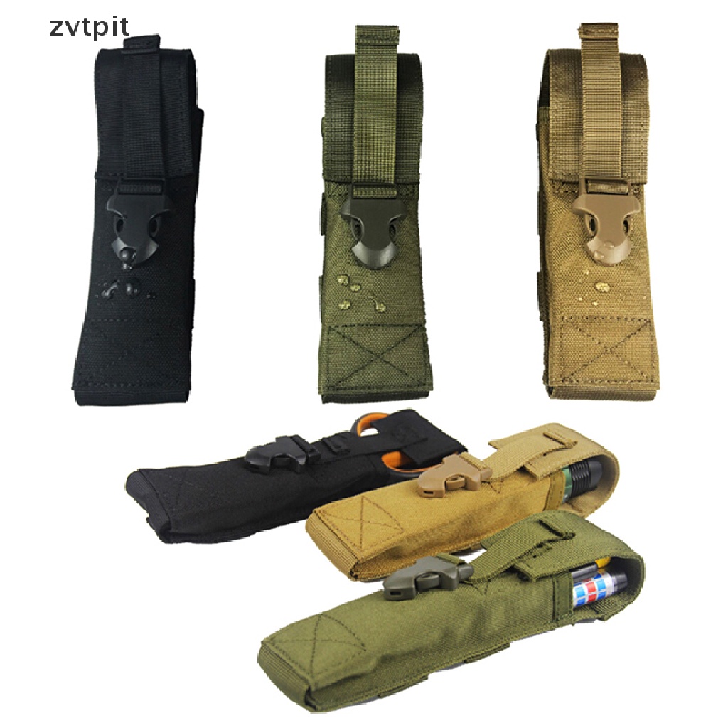 1PC Flashlight Holder Case Holster Tactical Flashlight Pouch For Camping DSF