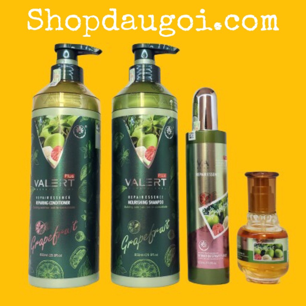 Dầu Gội Bưởi Dầu Xả Bưởi Grapefruit Valert Phục Hồi Tóc Giảm Rụng Tóc Kích Mọc Tóc 850ML * 2 Chính Hãng | BigBuy360 - bigbuy360.vn