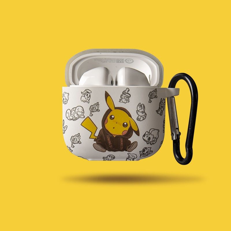 Vỏ Bảo Vệ Hộp Sạc Tai Nghe Redmi Buds 3 Mềm Hình Sesame Street & Goku