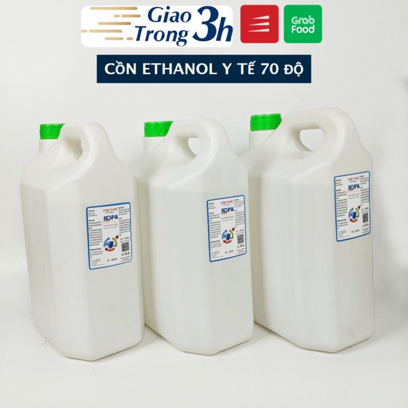 Cồn y tế can 5 lít BOPA - Cồn 70 độ, 90 độ sát khuẩn thay nước rửa tay J07
