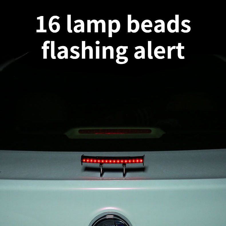 Cánh Gió Mini Dạ Quang Năng Lượng Mặt Trời Trang Trí Đuôi Xe Hơi