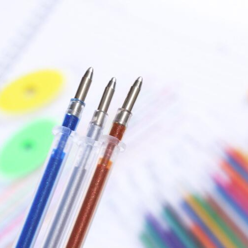 Set 20 ruột bút mực dạ quang 12 màu ngòi 1.0mm