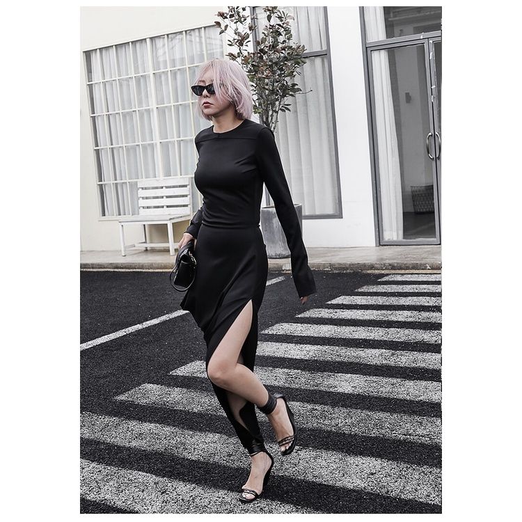 Váy đầm nữ dự tiệc thiết kế dáng ôm xẻ hông Gemmi Fashion, DK8305