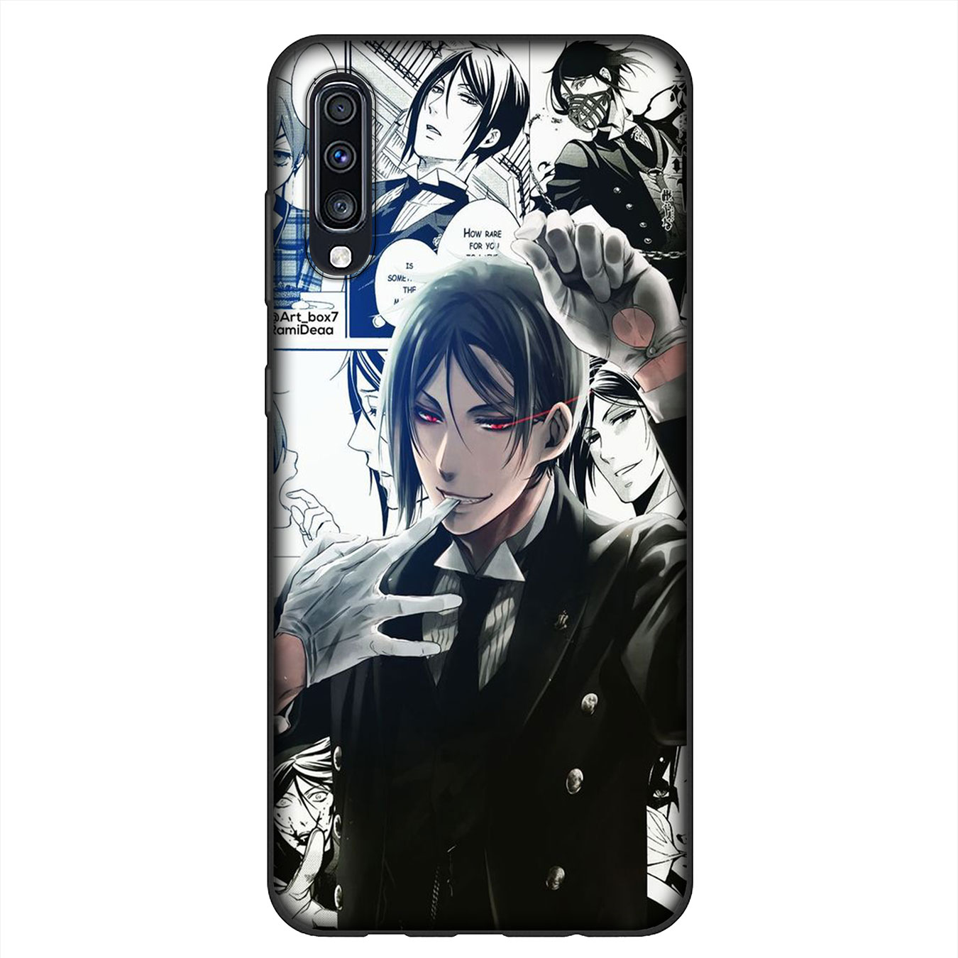 Ốp Điện Thoại Silicon Mềm Hình Anime Hắc Quản Gia Cho Samsung Galaxy A9 A8 A7 A6 Plus J8 2018 + A21S A70 M20 A6 + A8 + 6plus