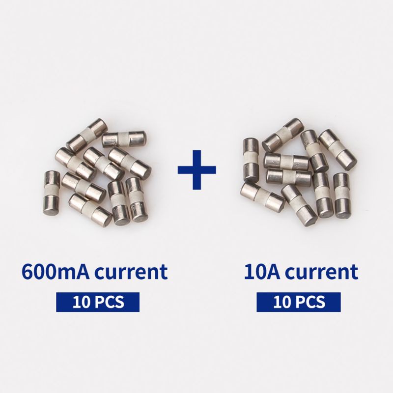 Bộ 10/ 20 cầu chì gốm 600mA 10A cho đồng hồ vạn năng