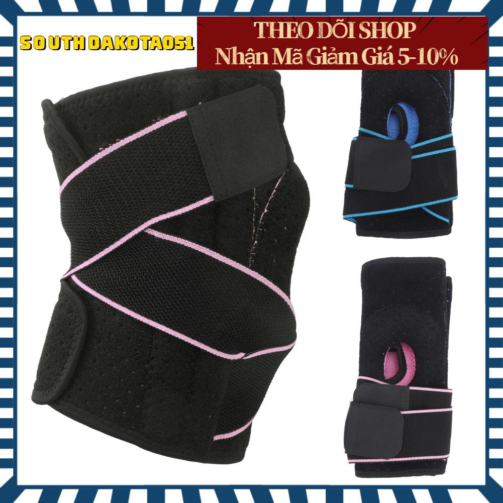 Southdakota051 Nẹp bảo vệ đầu gối thể thao Chạy xe đạp Khớp Hỗ trợ bọc tay áo nén