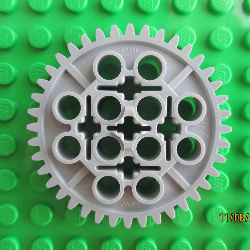 LEGO Technic Bánh Răng 40 Răng, Xám Nhạt - LEGO Technic Gear Wheel 40 Teeth ID 6195314 34432