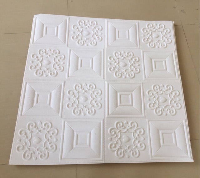 Xốp giả da, kim tuyến, dán tưong, dán trần kt 70x70cm | BigBuy360 - bigbuy360.vn