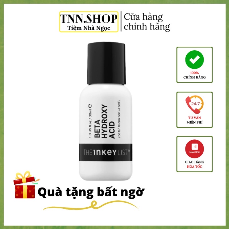 Tẩy da chết hoá học The INKEY List Beta Hydroxy Acid (BHA) Blemish + Blackhead Serum - 30mL