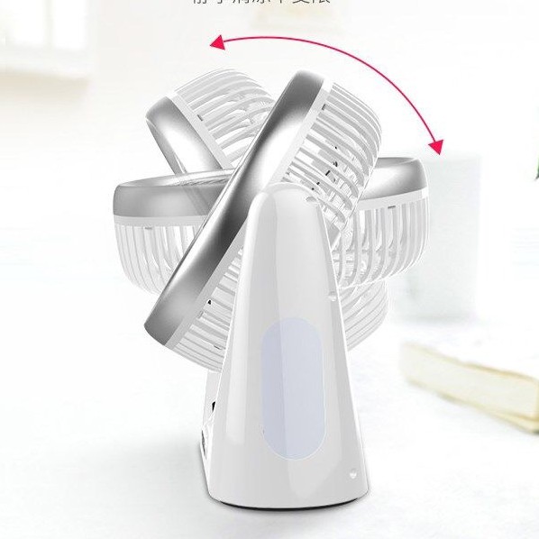 [NEW] Quạt tích điện thế hệ mới nhất- pin 6-8 giờ-Làm sạc dự phòng,có đèn led, quay 120 độ ( tặng dây sạc) | BigBuy360 - bigbuy360.vn