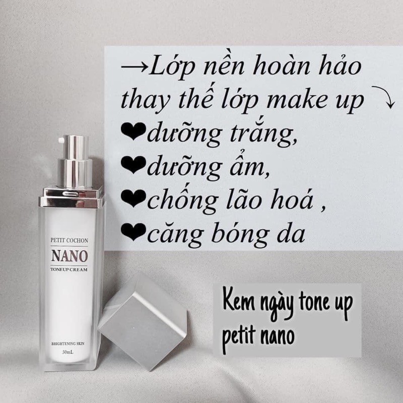 Kem Truyền Trắng Nano Petit Cochon Hàn Quốc 50ml  HALINAW241A Cao Cấp