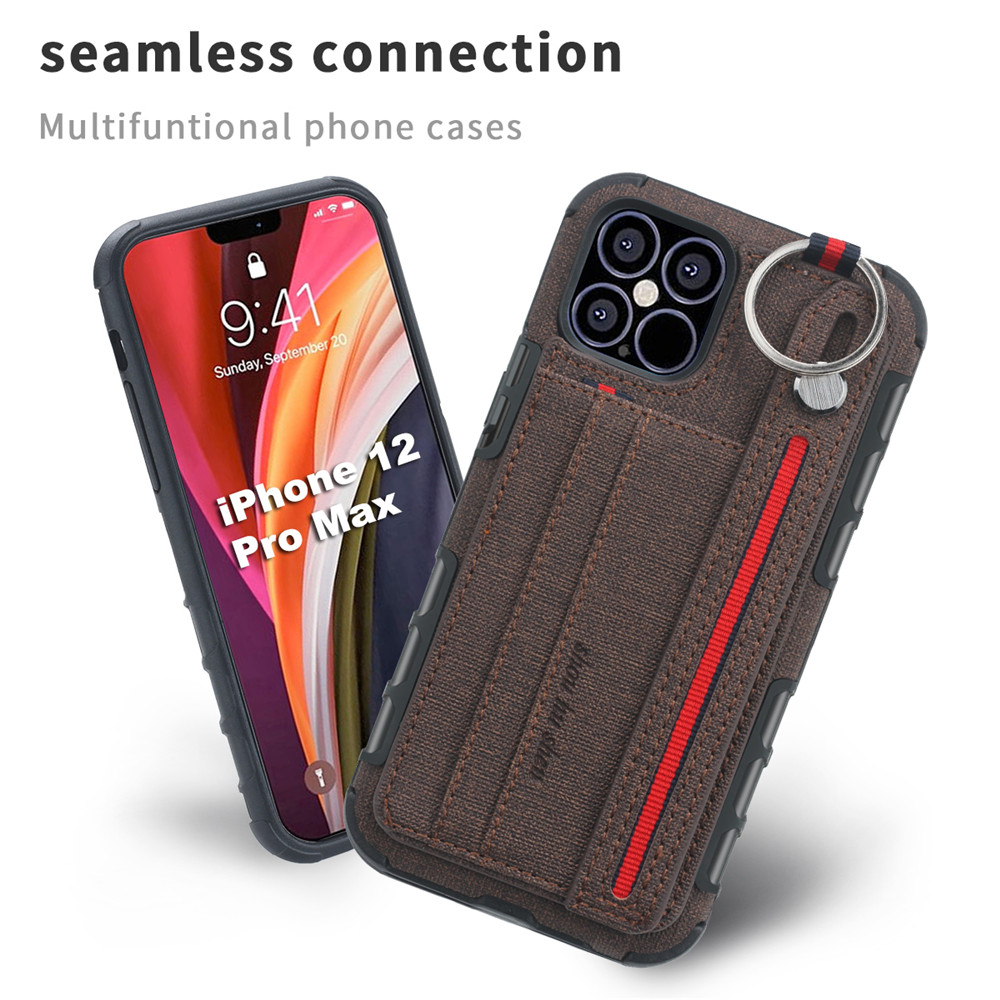 Thời Trang Ốp Điện Thoại Da Pu Tích Hợp Ví Đựng Thẻ Và Dây Đeo Dành Cho Iphone 11 Pro Max X Xs Max Xr Se2 7 8 6 6s Plus | BigBuy360 - bigbuy360.vn