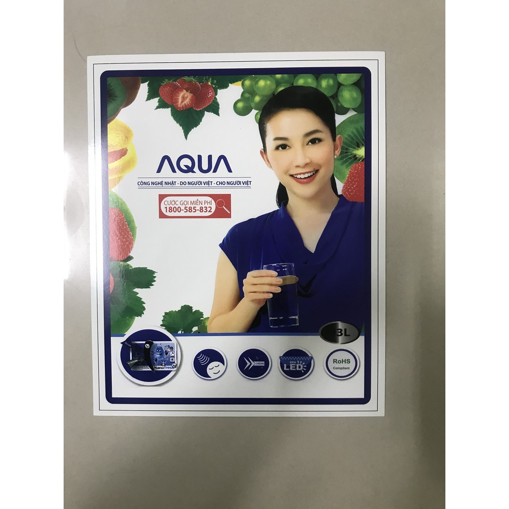 Miếng dán tủ lạnh mini Aqua - Tem dán tủ lạnh mini Aqua (mẫu 1)