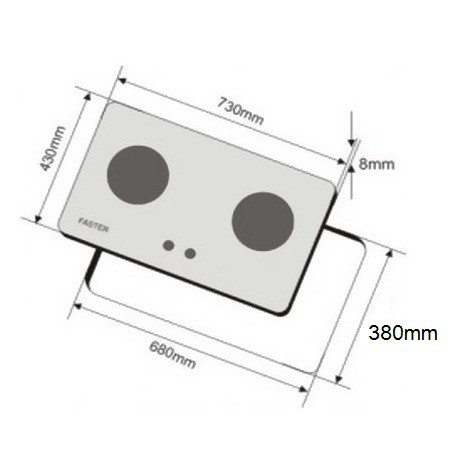 Bếp gas âm FASTER FS 219S