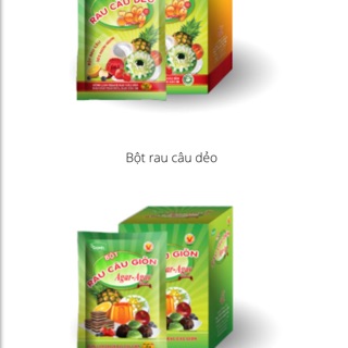 Combo 2 hộp rau câu dẻo và 2 hộp rau câu giòn Hoàng Yến