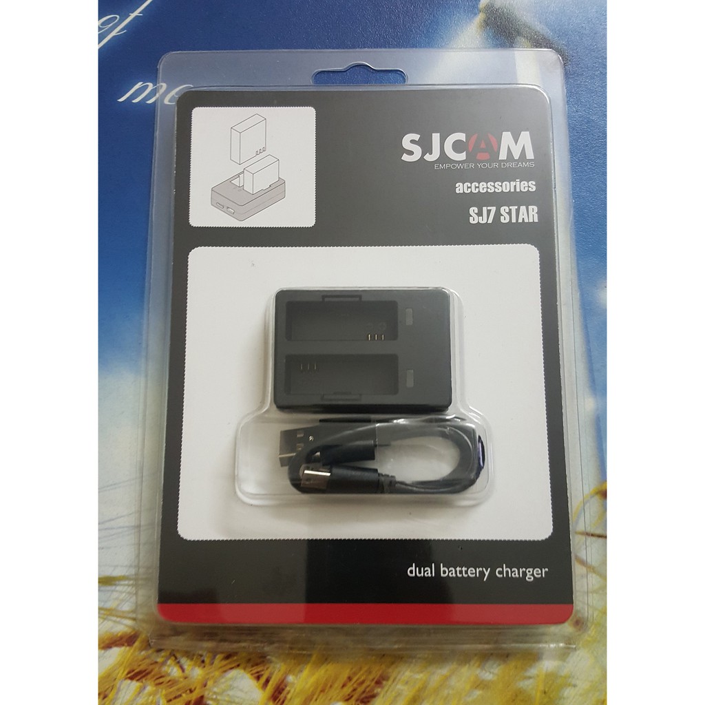 Combo sạc đôi + 2 pin cho Sjcam SJ7 STAR