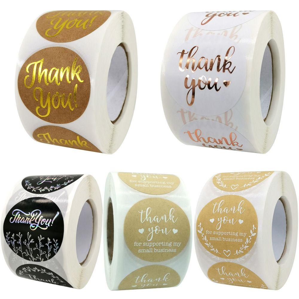 JONYE Miếng Dán Niêm Phong Túi Quà Chữ Thank You