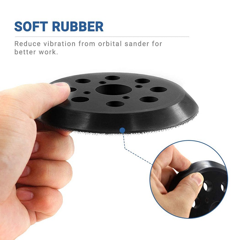 Tấm Đệm Móc 8 Lỗ 5 Inch Thay Thế Cho Máy Chà Nhám Ridgid R2600 and R2601