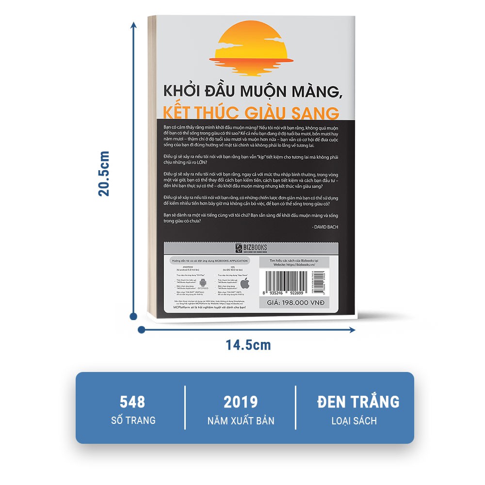 Sách - Khởi Đầu Muộn Màng, Kết Thúc Giàu Sang - BizBooks