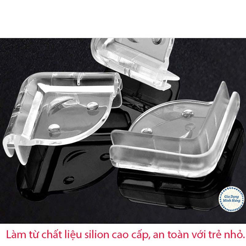 Miếng Bịt Góc Bàn Bịt Cạnh Bàn Silicon CAO CẤP Góc Vuông An Toàn Cho Bé [BỌC GÓC BÀN VUÔNG]