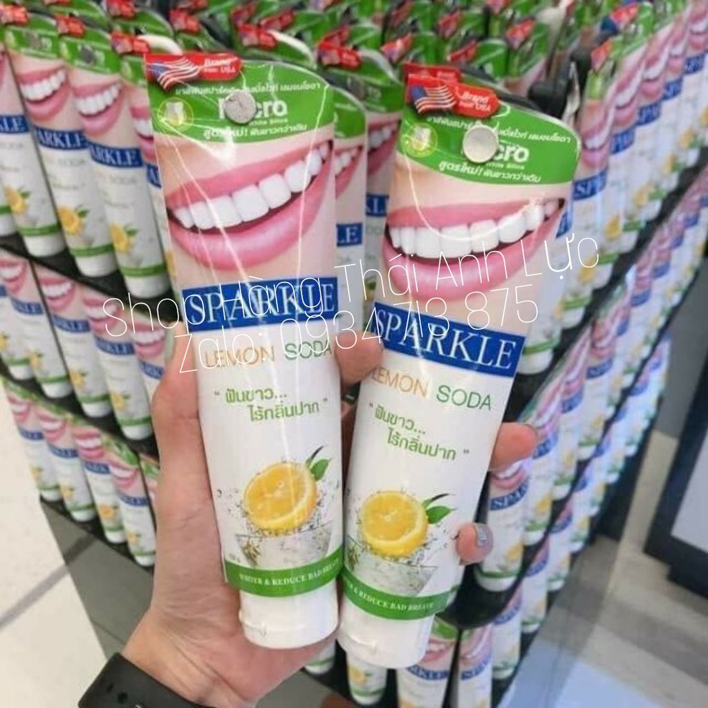 Kem Đánh Răng Siêu Trắng SPARKLE Lemon Soda