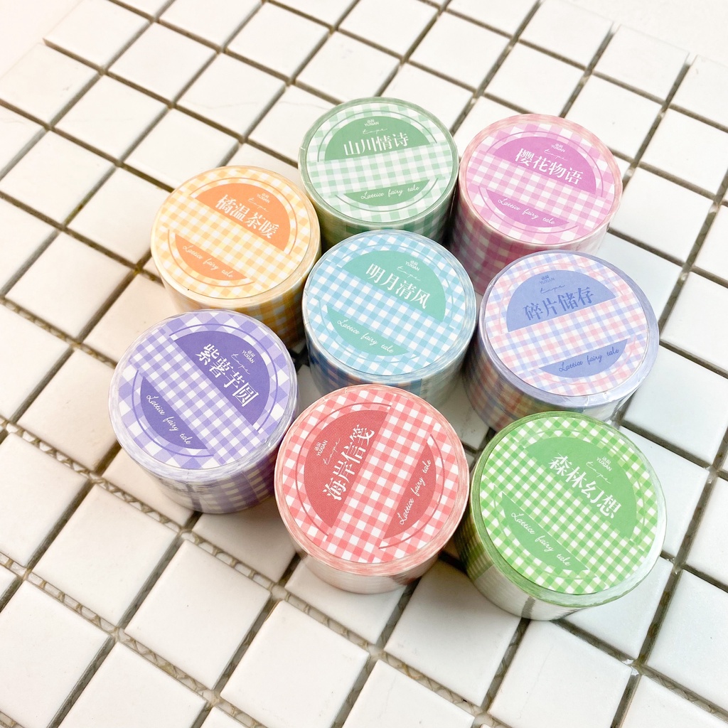 Băng Keo Washi Tape Caro Bản to 3cm cực đẹp - Hidari