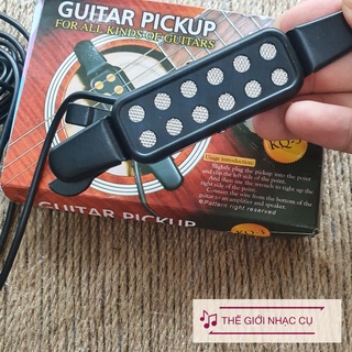 Pickup cho guitar không cần khoan thùng đàn - Đầu dây jack 5ly kết nối loa, âm ly,...